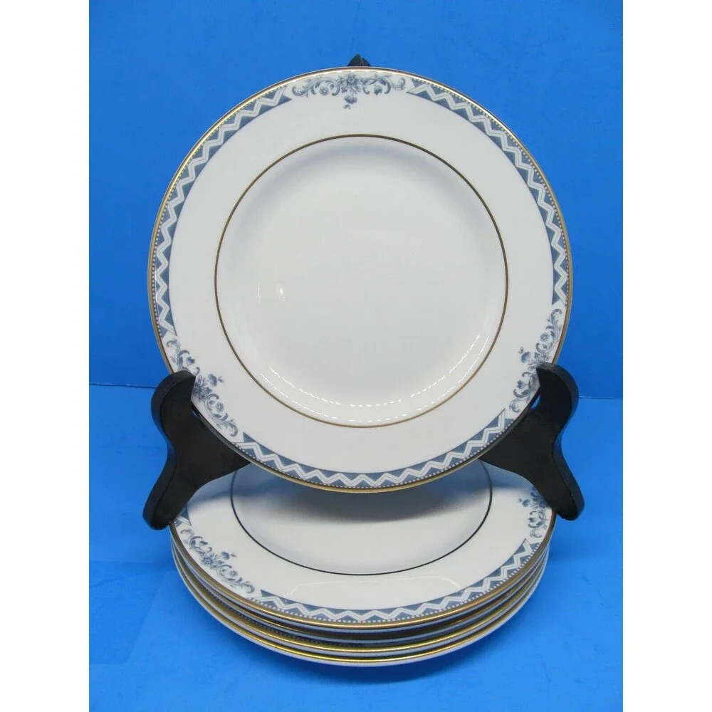 Royal Doulton Josephine Gold Dessert Bread Plates Bundle of 5